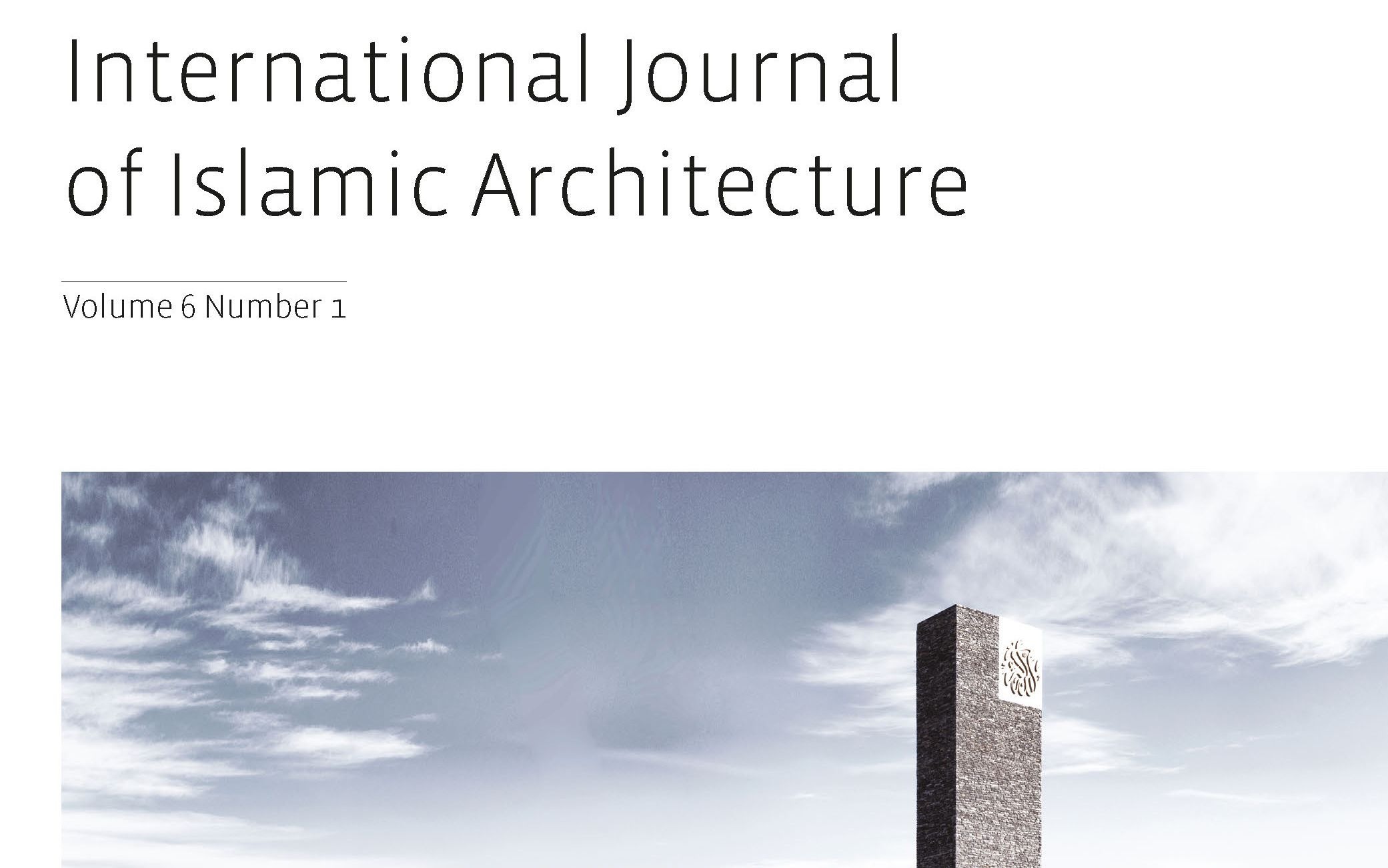Call for Papers: International Journal of Islamic Architecture