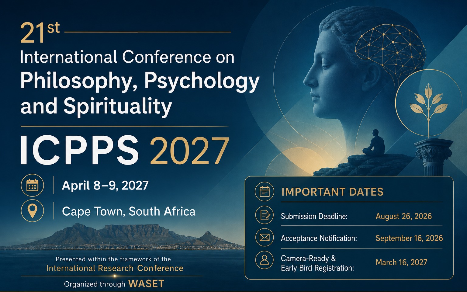 21st International Conference on Philosophy, Psychology and Spirituality