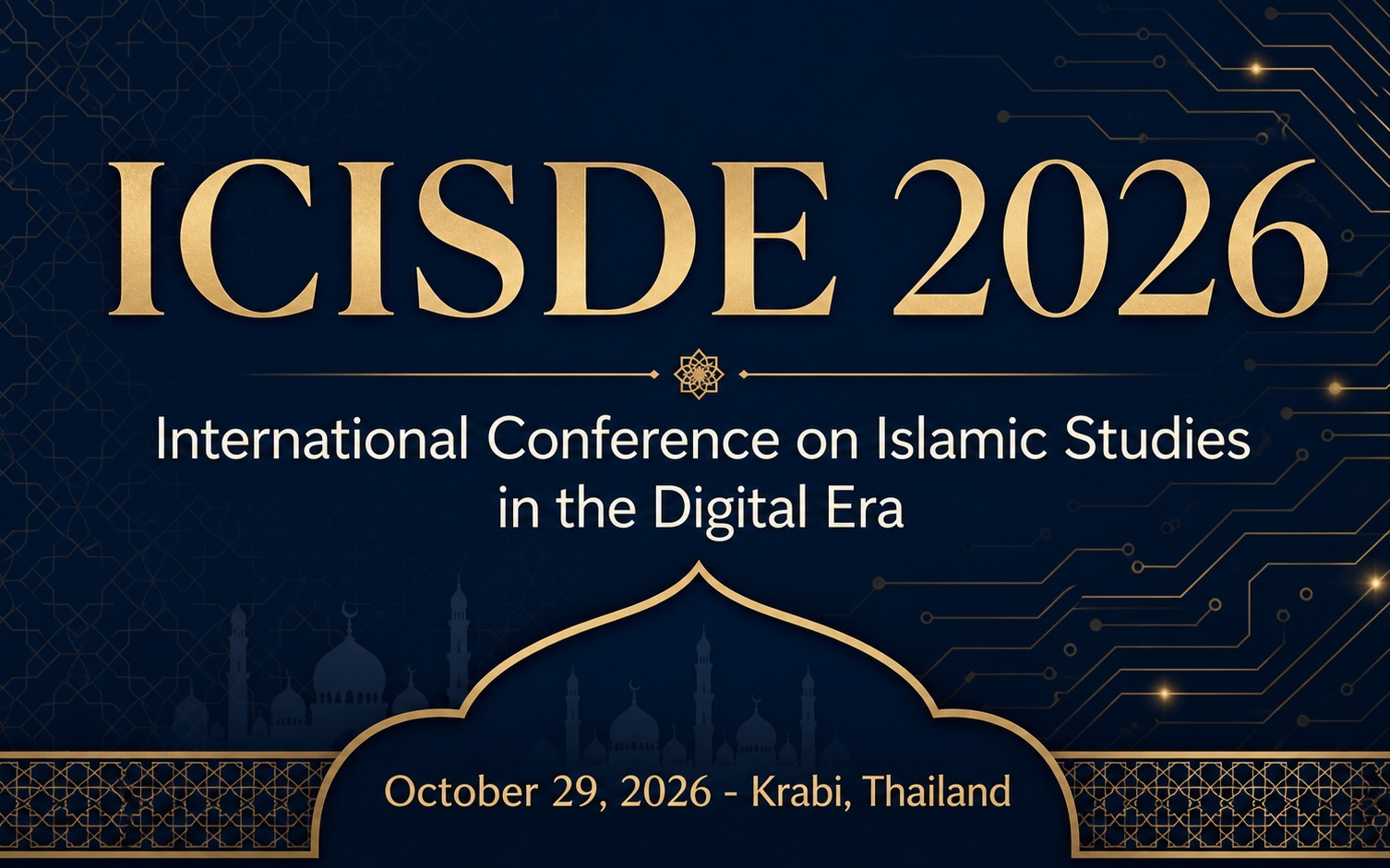 Int. conference: Islamic Studies in the Digital Era-Thailand 