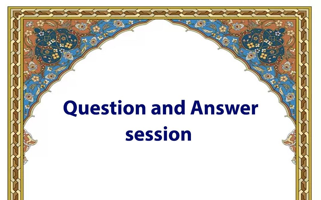 Question and Answer Session with the Director of the Department of Contemporary Jurisprudence of the Islamic Seminaries